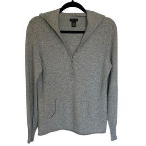 Only Mine Light Gray Cashmere Hoodie Large